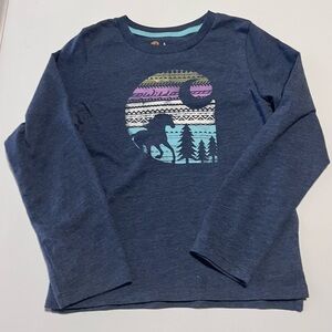 Carhartt Kids Navy Graphic Long Sleeve Tee